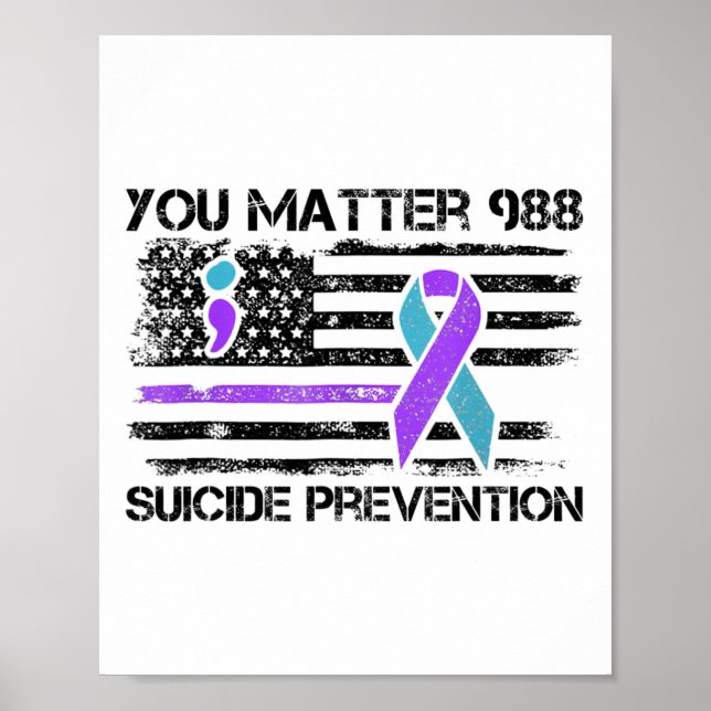 Problem 988 Förebyggande av självmord amerikansk F Poster (Framsidan)