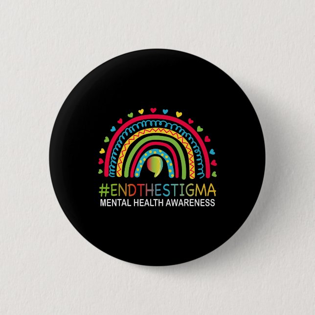 Problem Avslutar Stigma Regnbåge Boho  Knapp (Framsida)