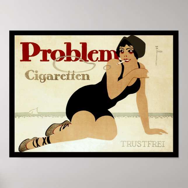 Problem Cigarette AD Poster (Framsidan)