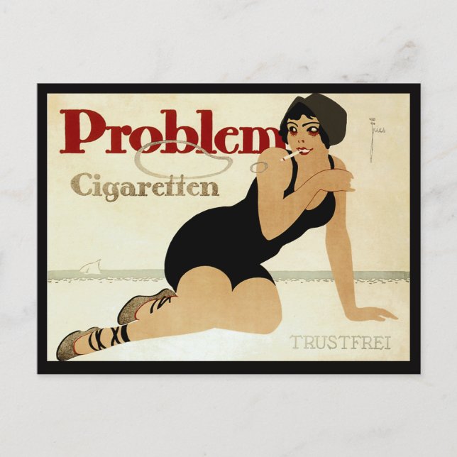 Problem Cigarette AD Vykort (Framsida)
