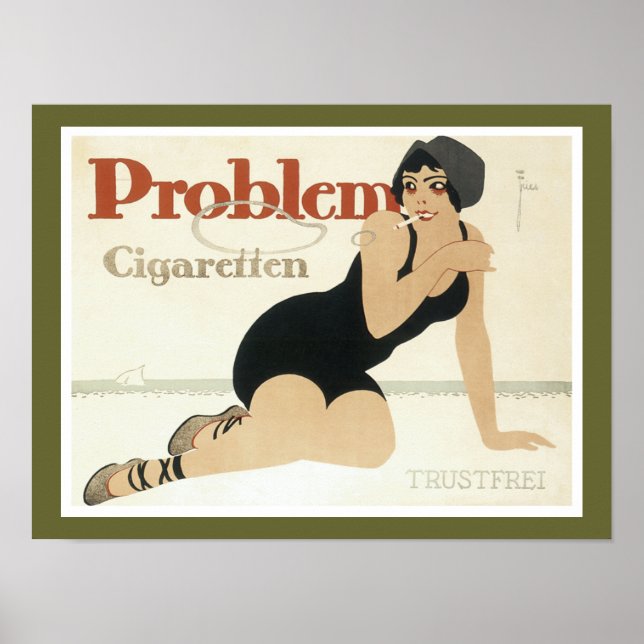 Problem Cigaretten Advertisement Poster (Framsidan)
