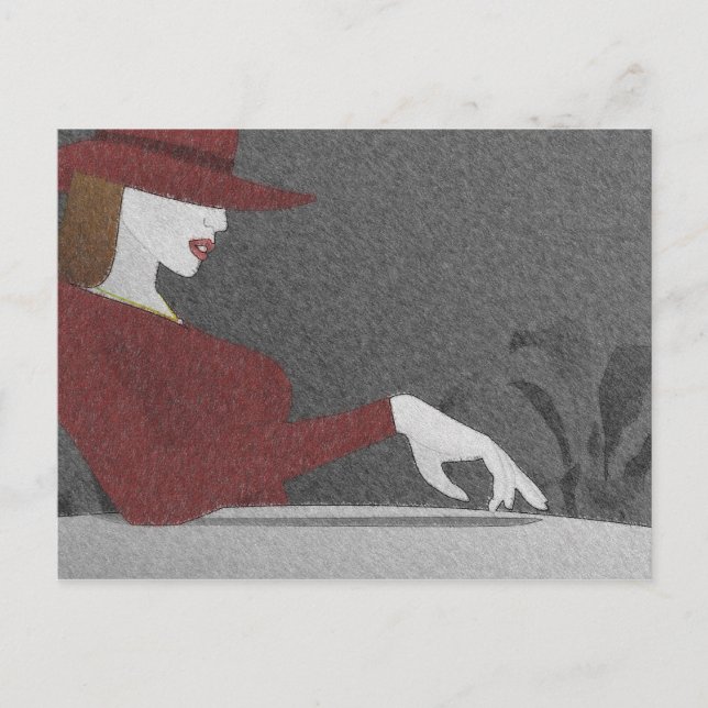 Problem i väntan på mig 4 - vykort (Framsida)