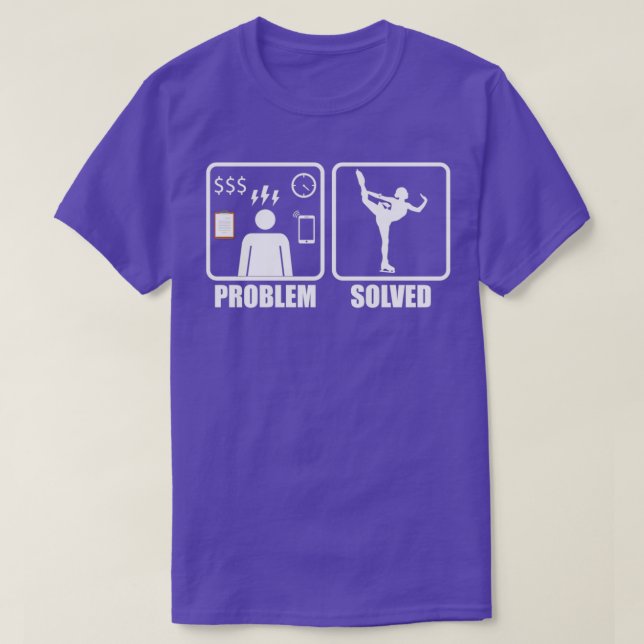 Problem löst med Figur Skating T Shirt (Design framsida)