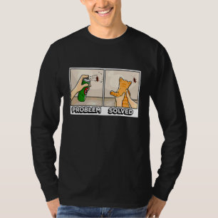 Problem Löst Söt Katt Kullunge Husdjur Förälder T Shirt