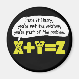 Problem, lustig matematik magnet