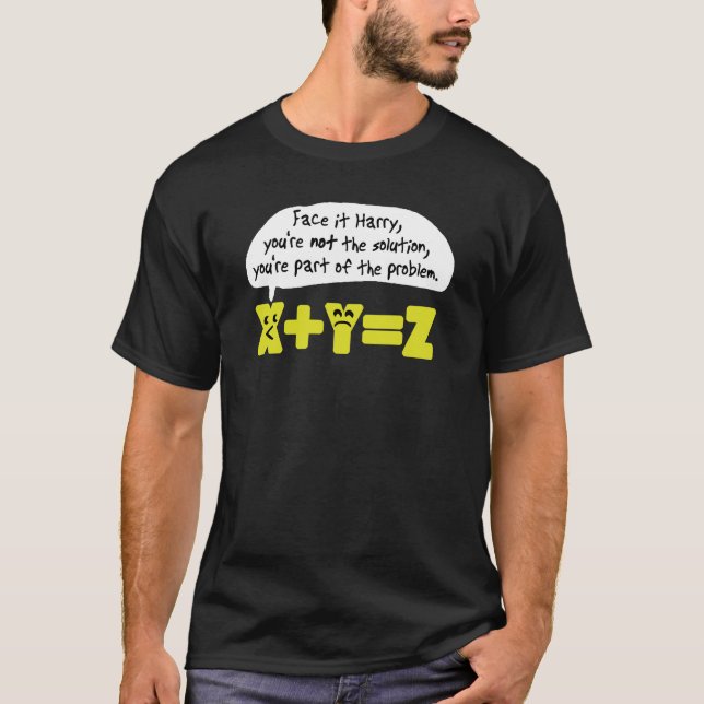 Problem, lustig matematik tee shirt (Framsida)