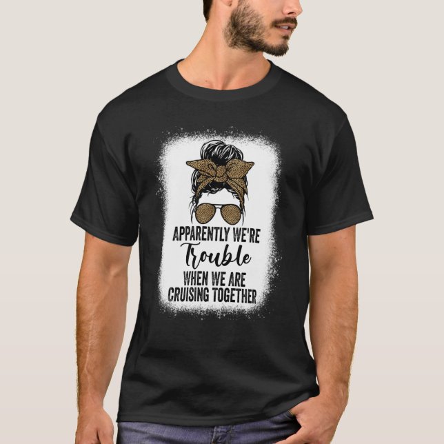 Problem Matchar Tjejer Kryssningsfartyg Söt Kryssn T Shirt (Framsida)