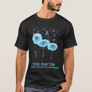 Problem med att förhindra medvetenhet om solrosstr t shirt