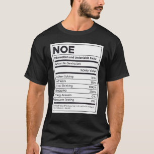 Problem med att lösa problem med näringsinformatio t shirt