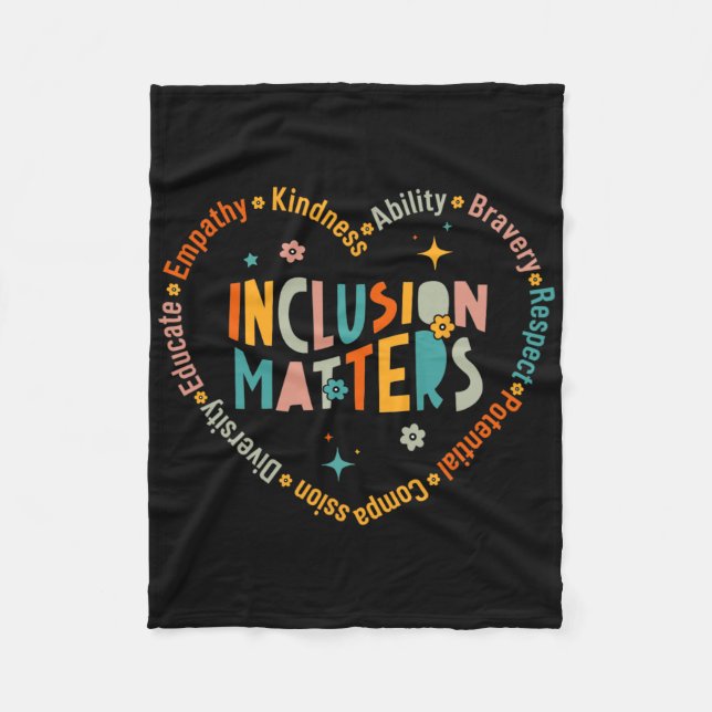 Problem med att ta med speciella lärare Autis Fleecefilt (Framsidan)