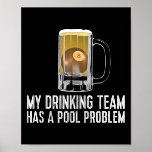 Problem med Beer Bassäng i Bassäng-Pub Poster