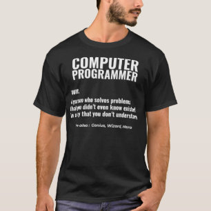 Problem med datorprogrammerare Solver Genius Desig T Shirt