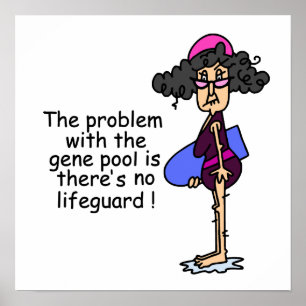 Problem med Gene Bassäng Poster