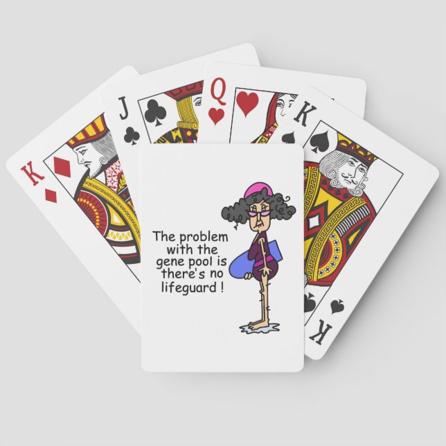 Problem med Gene Bassäng Spel Kort (Baksidan)