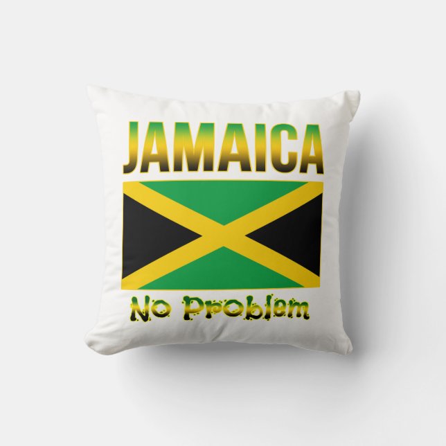Problem med Jamaica Flagga Kudde (Framsida)