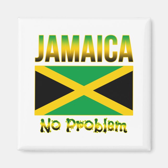 Problem med Jamaica Flagga Magnet (Framsidan)