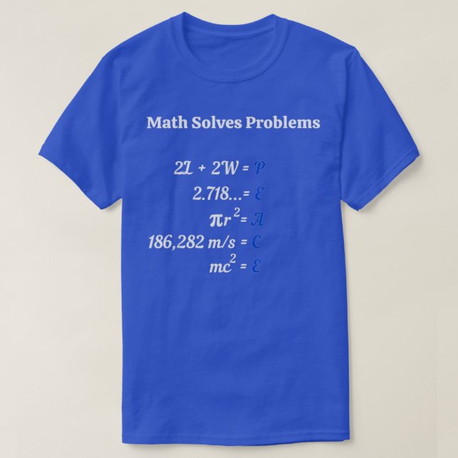 Problem med matematik t shirt (Design framsida)