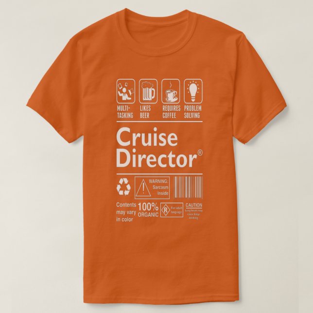 Problem med multitasking av öl och kaffe, Cruise D T Shirt (Design framsida)
