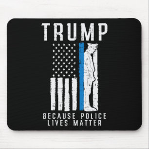 Problem med polisens levebröd Pro Trump Thin Blue  Musmatta