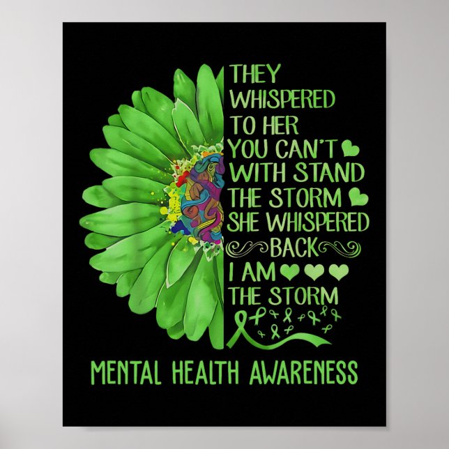 Problem med psykisk hälsa Solros är jag Poster (Framsidan)