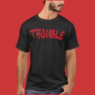 PROBLEM Röd Graffiti Tag T-shirt