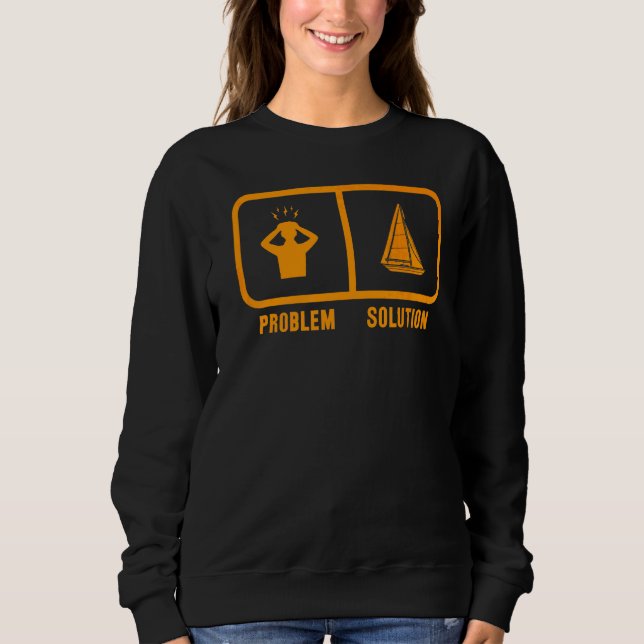 Problem Solution Sailing Boeing T Shirt (Framsida)