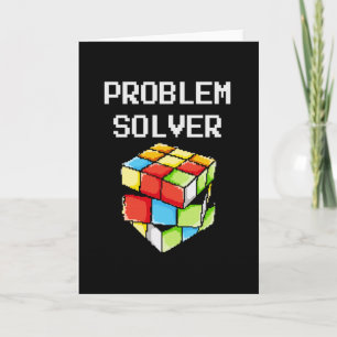 Problem Solver Puzzle Cube Math Nerd Kort
