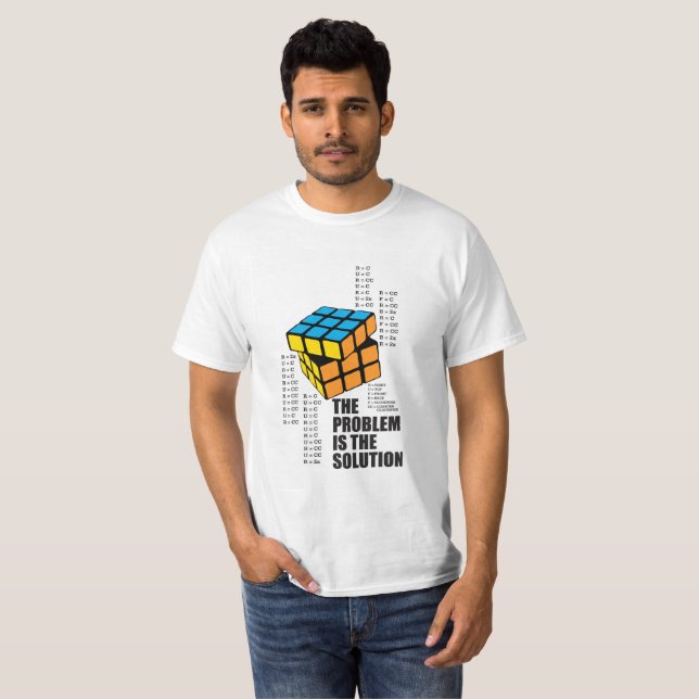 Problemet är lösningen tee shirt (Hel framsida)