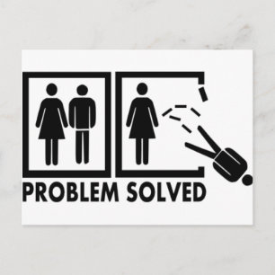Problemet löst - Man Vykort