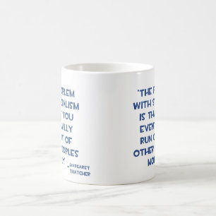 PROBLEMET MED DET SOCIALISMMARGARET THATCHER KAFFEMUGG
