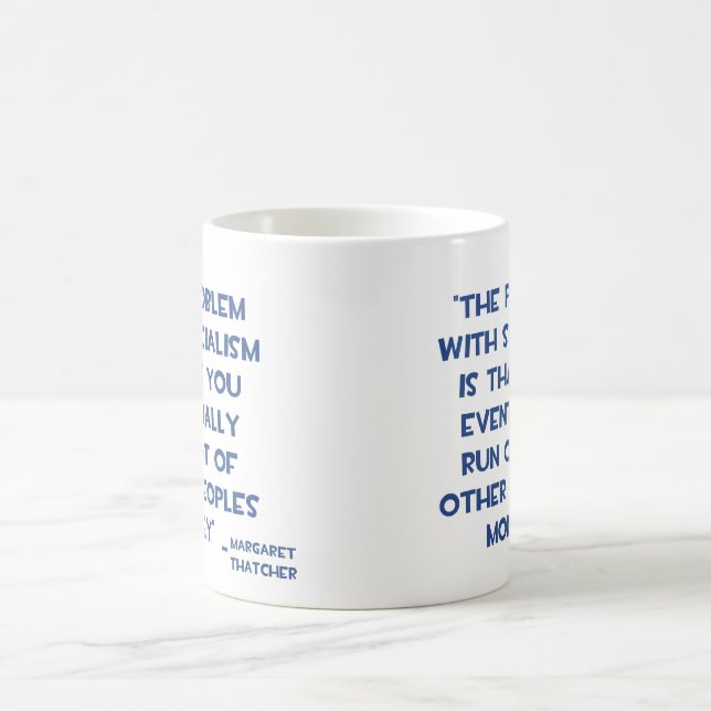 PROBLEMET MED DET SOCIALISMMARGARET THATCHER KAFFEMUGG (Center)