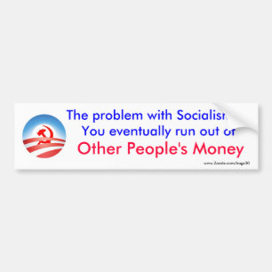 Problemet med Socialism Bildekal