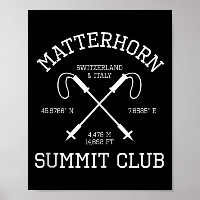 Problemhorn topptur Club Hike Schweiz I Poster (Framsidan)