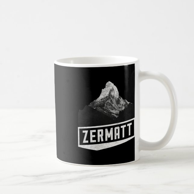 Problemhorn Zermatt Schweiz Skiing Helgdag Mou Kaffemugg (Höger)