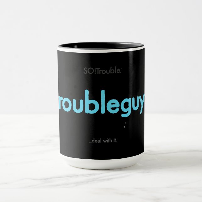 problemkillen! - elektrisk blå mugg (Center)