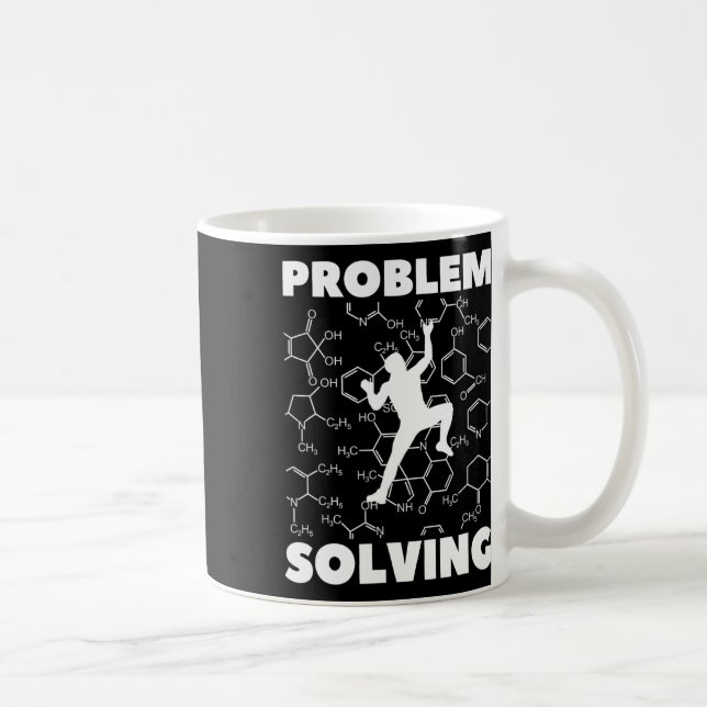 Problemlösande klättrare, klätterkemistry,  kaffemugg (Höger)