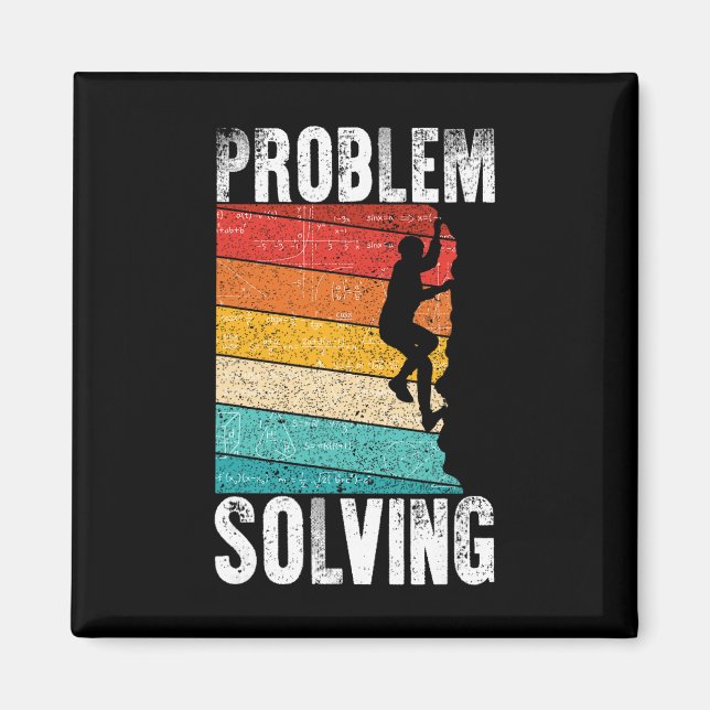Problemlösande Klättrare Present - Klippklättring  Magnet (Framsidan)
