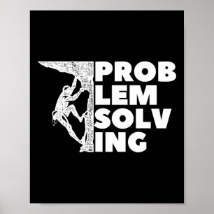 Problemlösande Klättrare Present, Klippklättring, Poster