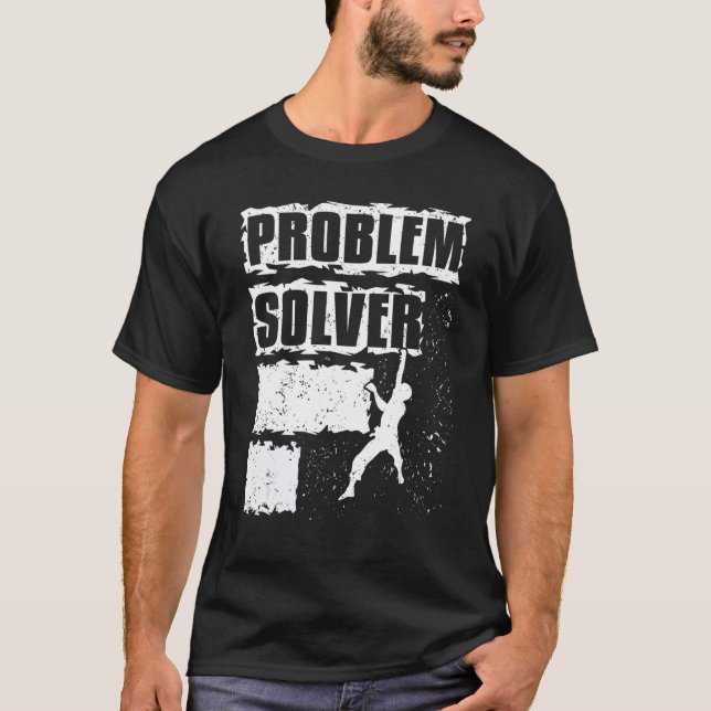 Problemlösare för klättring för bergsklättring t shirt (Framsida)