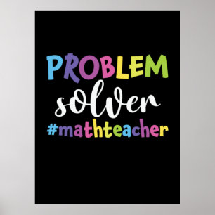 Problemlösare för matematiker poster
