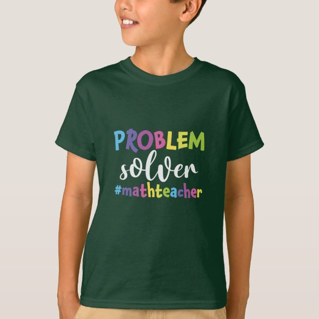 Problemlösare för matematiker t shirt (Framsida)