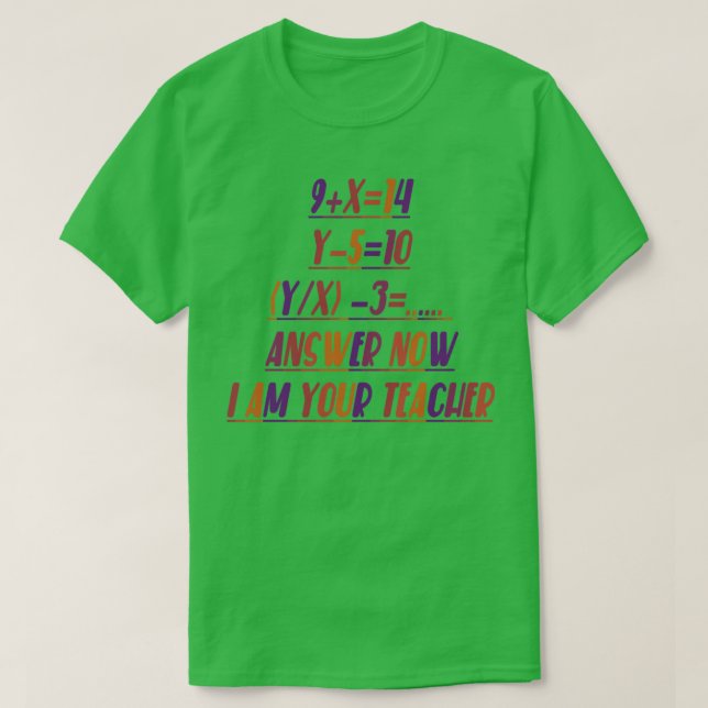 Problemlösare för matematiklärare t shirt (Design framsida)