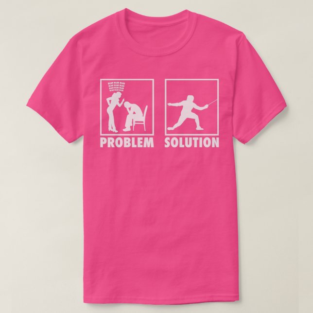 Problemlösning för Fencer Påstående T Shirt (Design framsida)