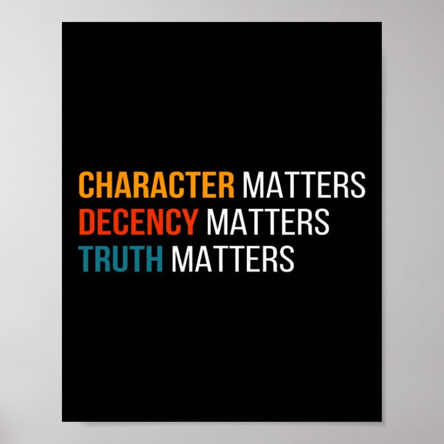 Problems Decency S Truth S America 2020 Poster (Framsidan)