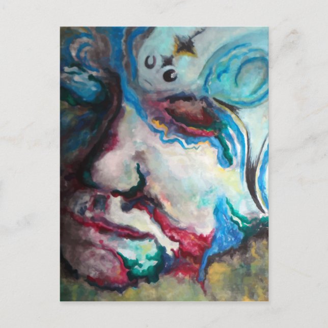 problemtyngd vatten vykort (Framsida)