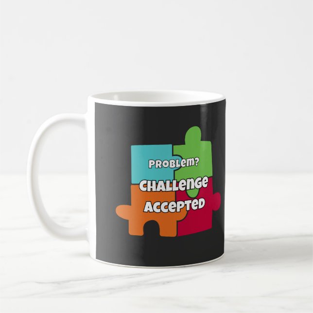 Problemutmaning Accepterad Motiverande Design Kaffemugg (Vänster)