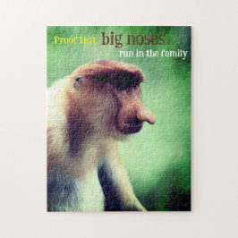 Proboscis apa med stor näsa pussel