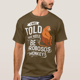 Proboscis Monkey Funny Long Nged Monkey T Shirt