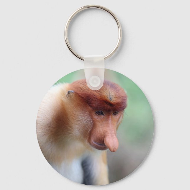 Proboscis monkey Labuk Bay Borneo Nyckelring (Framsida)