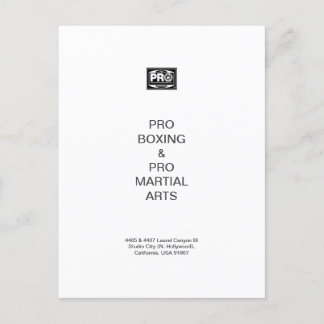 #PROBOXING & #PROMARTIALARTS HELG VYKORT